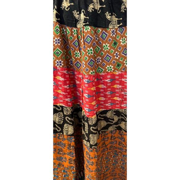 Multi-patch maxi Bohemian Dress - Picture 6 of 6